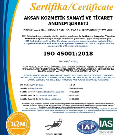 FR.83-7 ISO 45001-IAS Sistem Sertifikası R.04